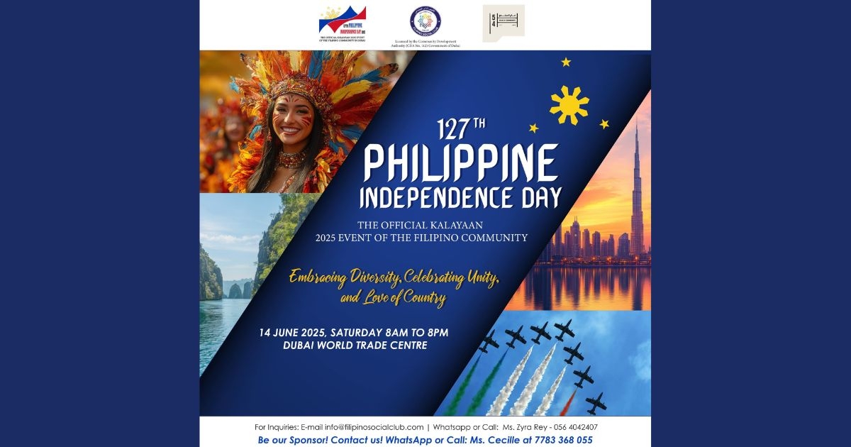 FilSoc's Kalayaan 2025 is set to bring festive spirit to Dubai Filipino community