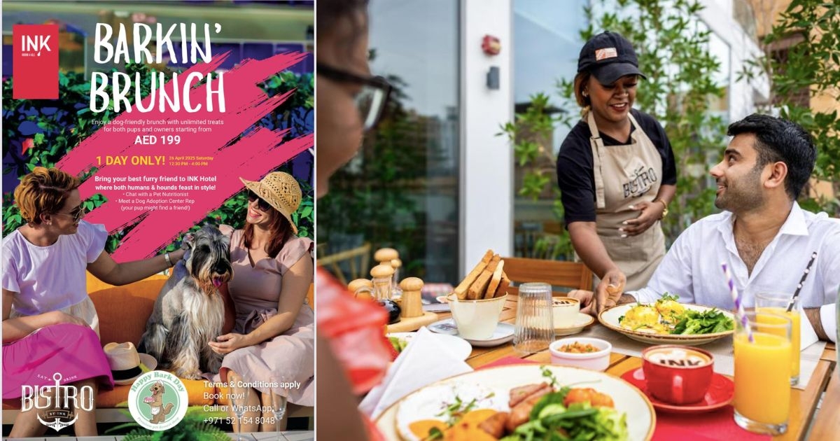 Filipinos in Dubai can now enjoy brunch with their pets at INK Hotel's ‘Barkin' Brunch'