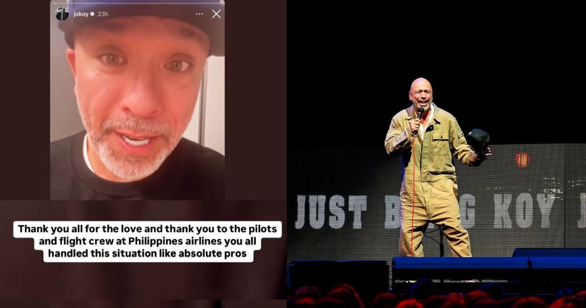 Jo Koy among 355 passengers of PAL flight that made emergency landing in Tokyo