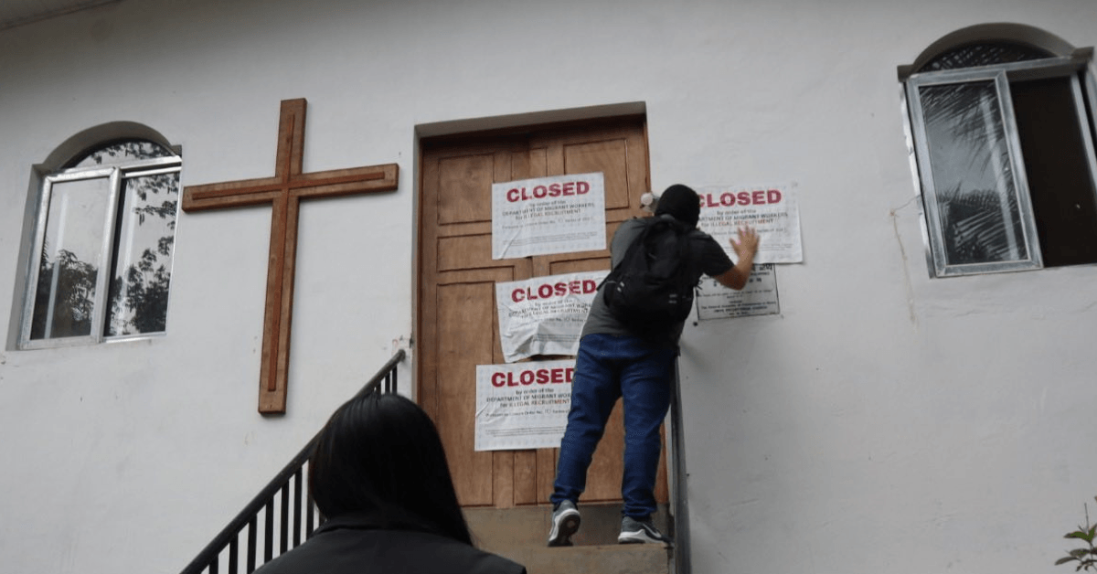 DMW shuts down illegal recruitment hub in chapel in Rizal; pastor arrested
