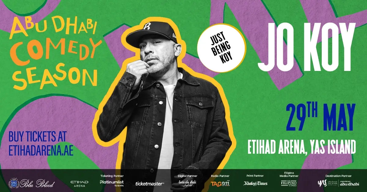 Jo Koy's ‘Just Being Koy' tour set to light up Etihad Arena on May 29
