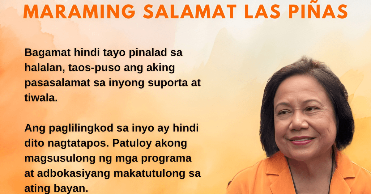 Cynthia Villar concedes defeat as councilor Santos wins Las Piñas congressional race