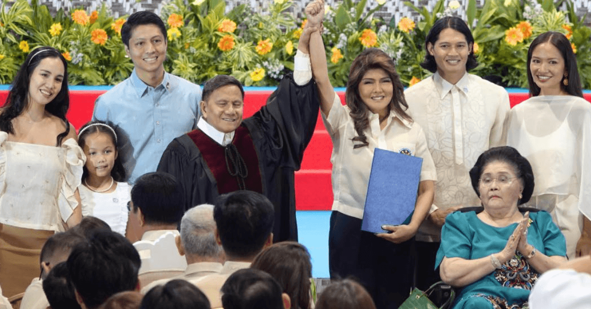 Imee Marcos thanks Dutertes, skips President Marcos in proclamation speech