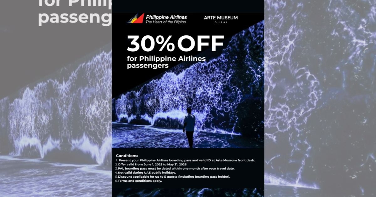 Fly with PAL and get 30% off at ARTE MUSEUM Dubai within a month of your trip