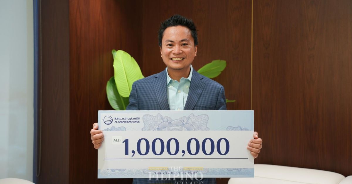 OFW in UAE becomes a millionaire through Al Ansari Exchange Millionaire Promotion