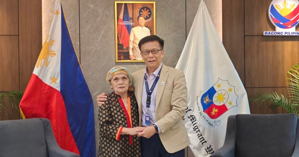 DMW honors 74-year-old Filipina domestic worker for 39 years of service in Oman