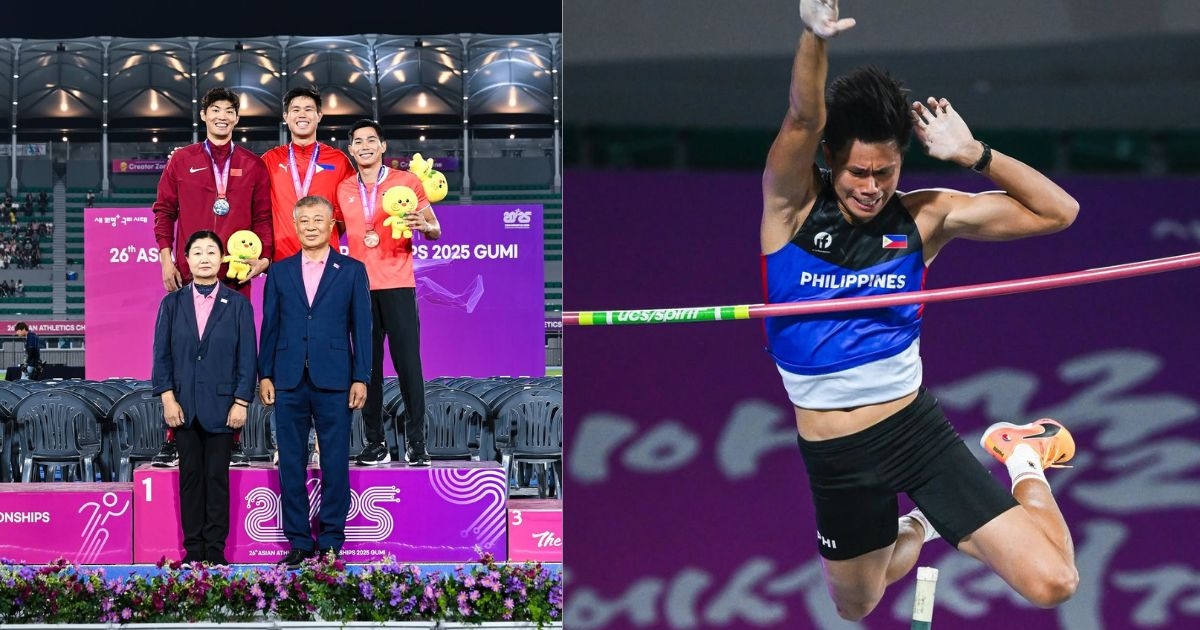 EJ Obiena wins third straight Asian pole vault gold in South Korea