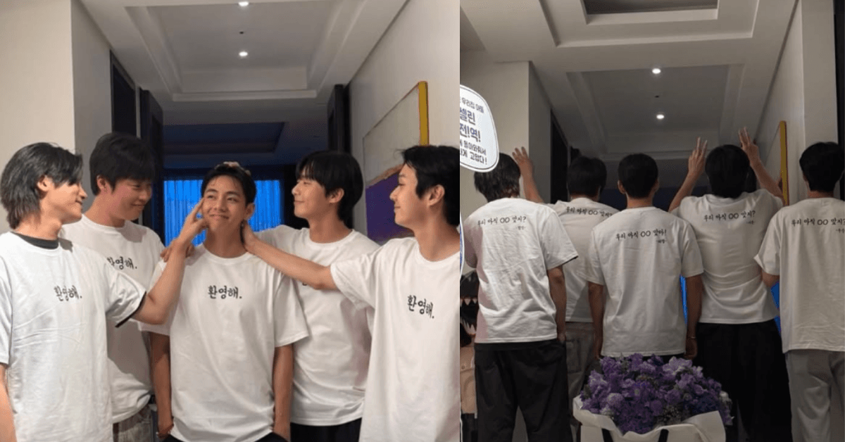 Wooga Squad reunites with BTS' V after military discharge