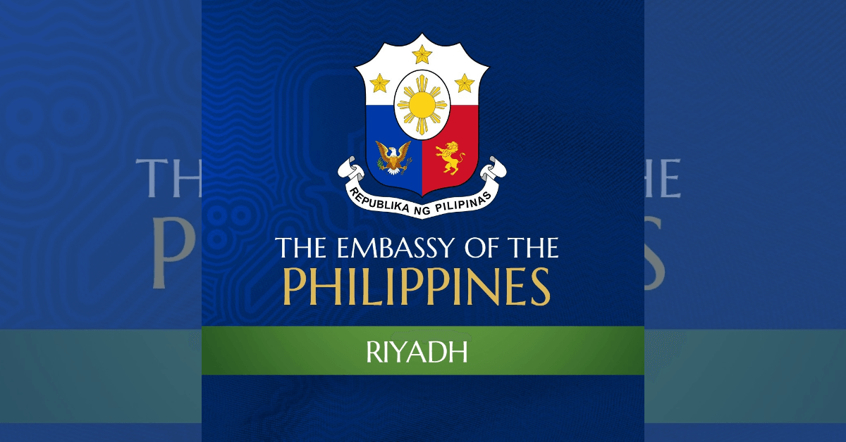PH Embassy in Riyadh to bring services in Jubail from June 20-21