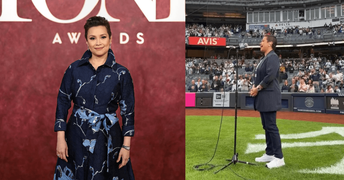 Lea Salonga sings US National Anthem at New York Yankees game