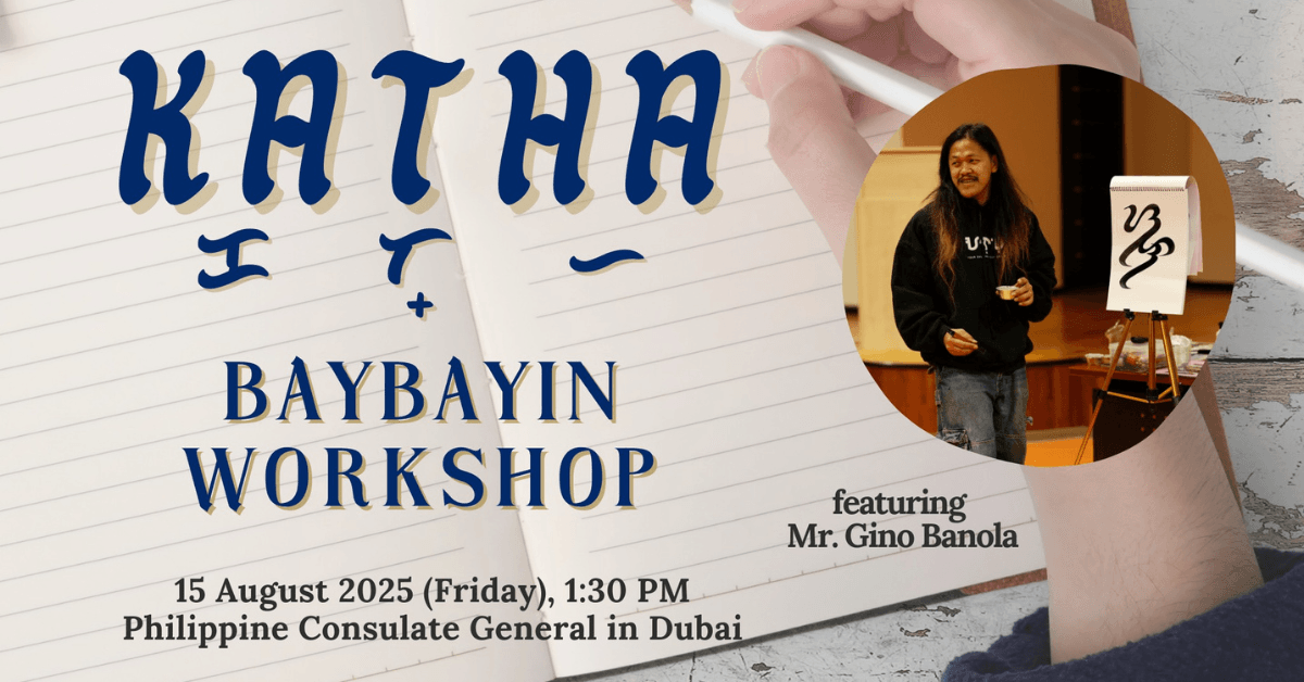 PH Consulate in Dubai to host Baybayin calligraphy workshop for Buwan ng Wika