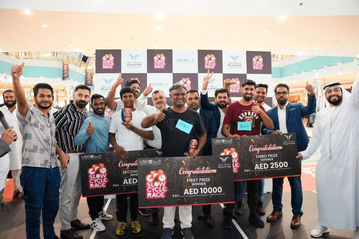 Slow and Steady Takes the Win at Mushrif Mall's Epic Slow Cycle Race