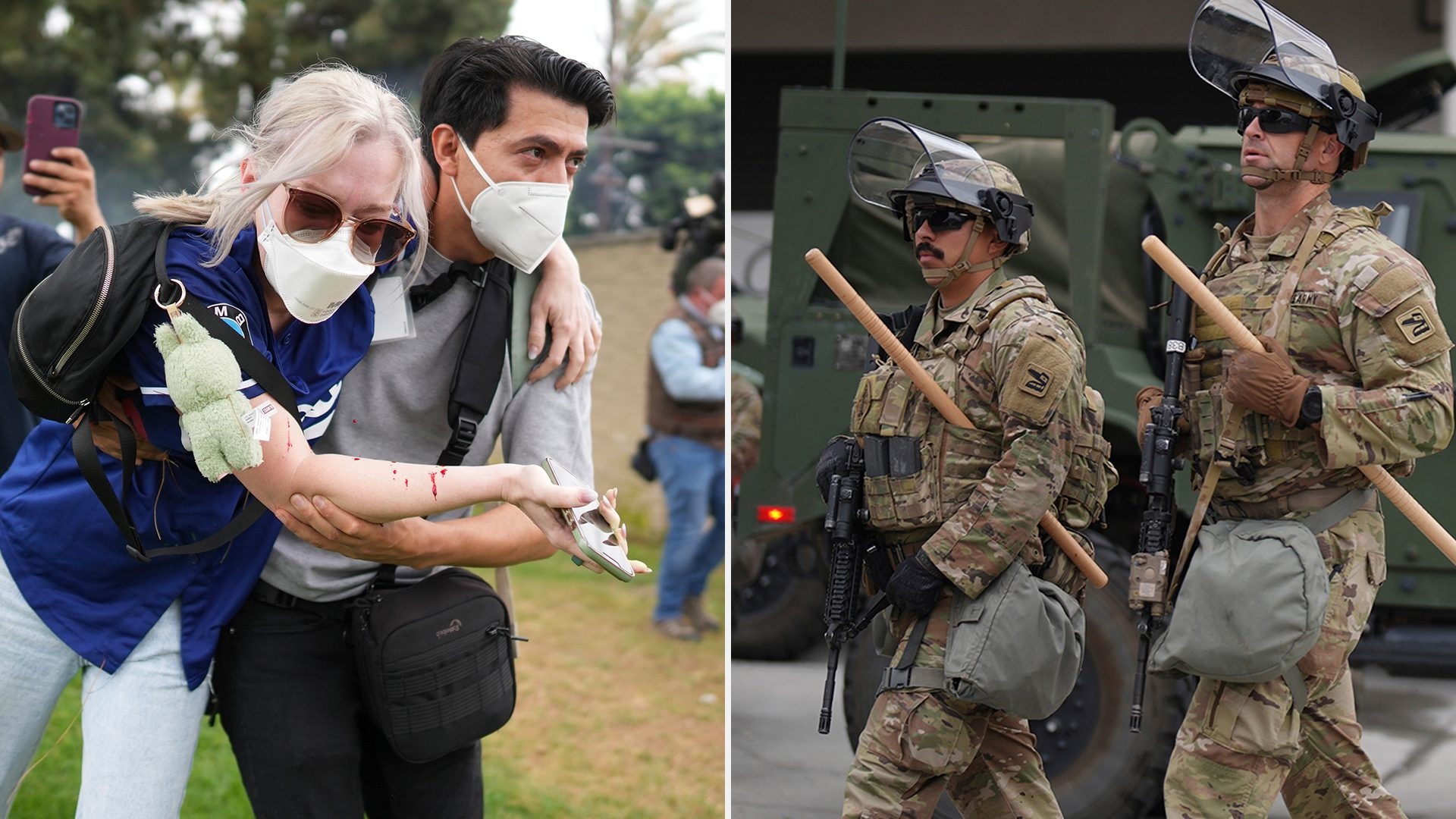 National guard in LA as Trump attempts ICE protest crackdown