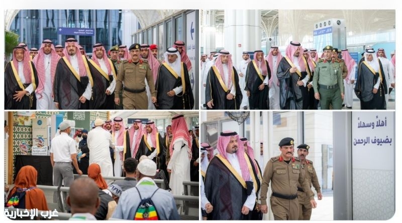 أمير المدينة المنورة يتفقّد سير الأعمال التشغيلية في محطة قطار الحرمين السريع