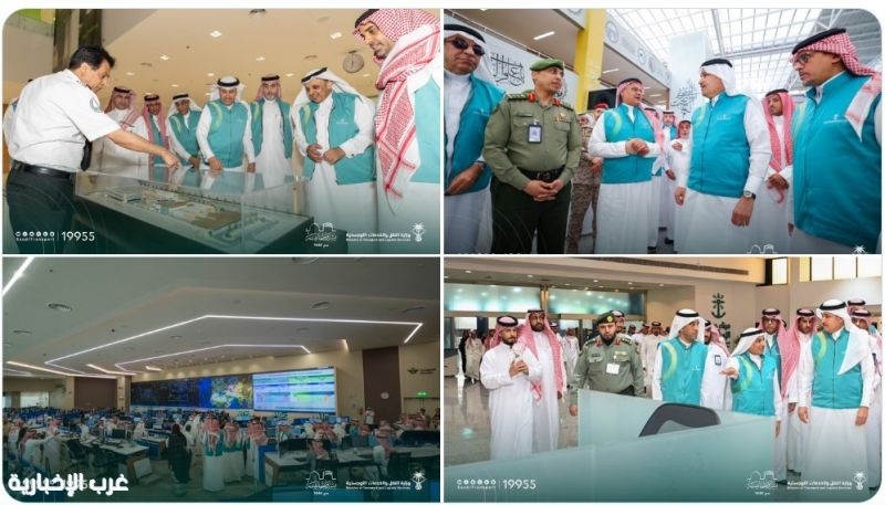 وزير النقل يتفقد مجمع صالات الحج والعمرة ومبنى عمليات الخطوط السعودية بمطار الملك عبدالعزيز