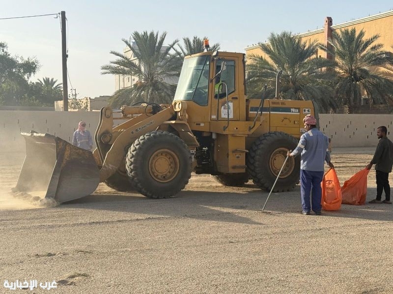 بلدية بيشة تهيئ مصليات العيد بمحافظة بيشة
