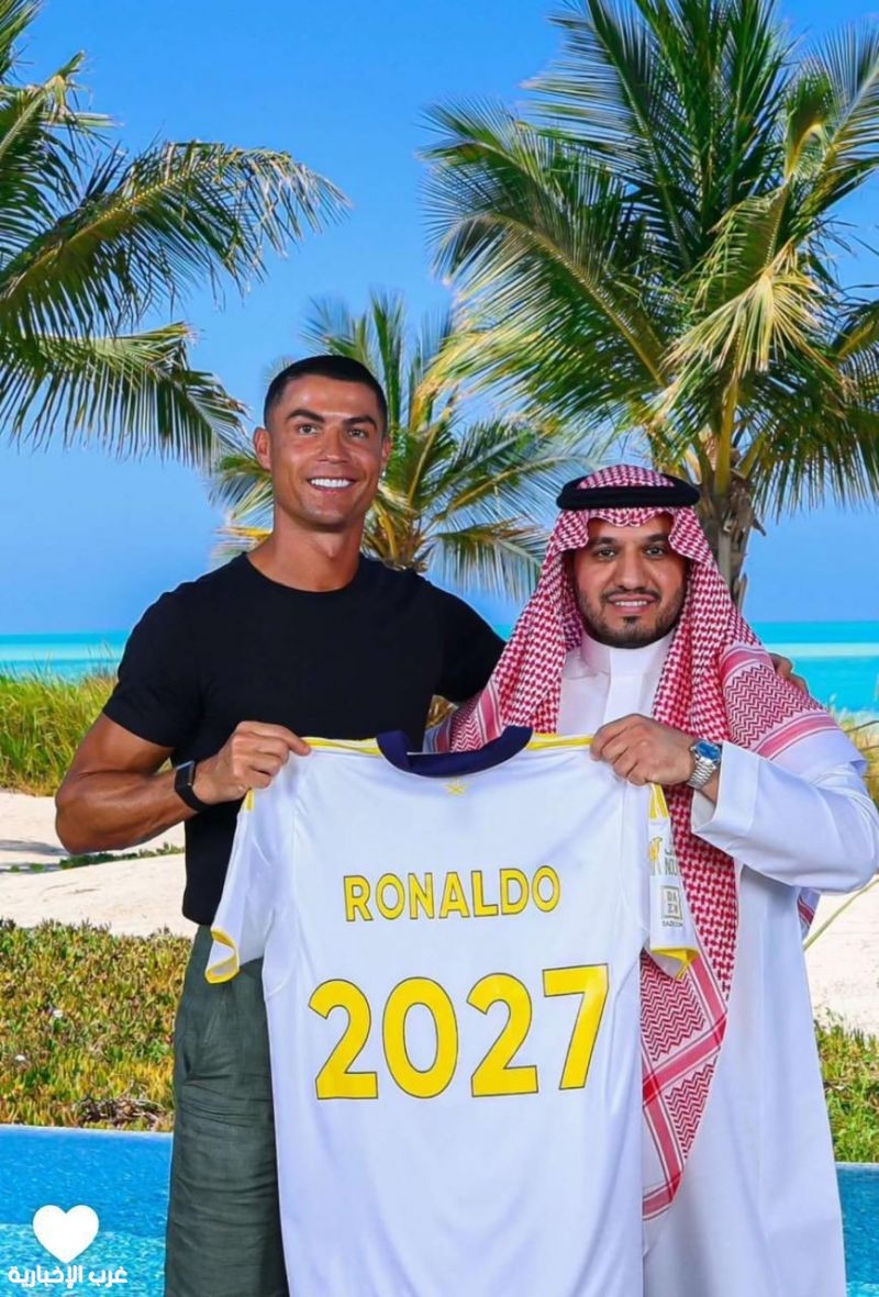 كريستيانو رونالدو يُجـدّد عقـده رسميًا مع ناديه ⁧‫النصر‬⁩ حتى 2027