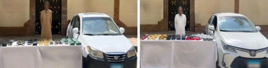 ضبط 666 كيلو جرام حشيش و20 كيلو جرام هيدرو بالسويس