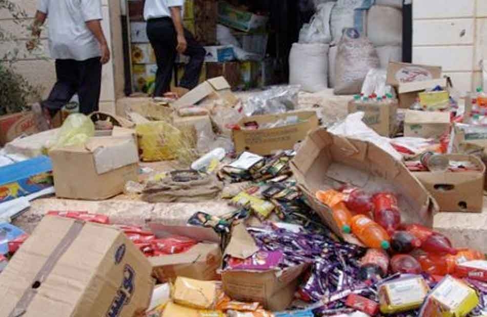 ضبط 1080 كيلو مواد غذائية غير صالحة للاستهلاك الآدمي فى ثلاجة بكفرالشيخ