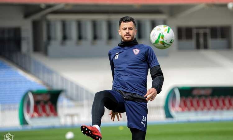 الونش يشارك في تدريبات الزمالك استعدادًا لمواجهة البنك