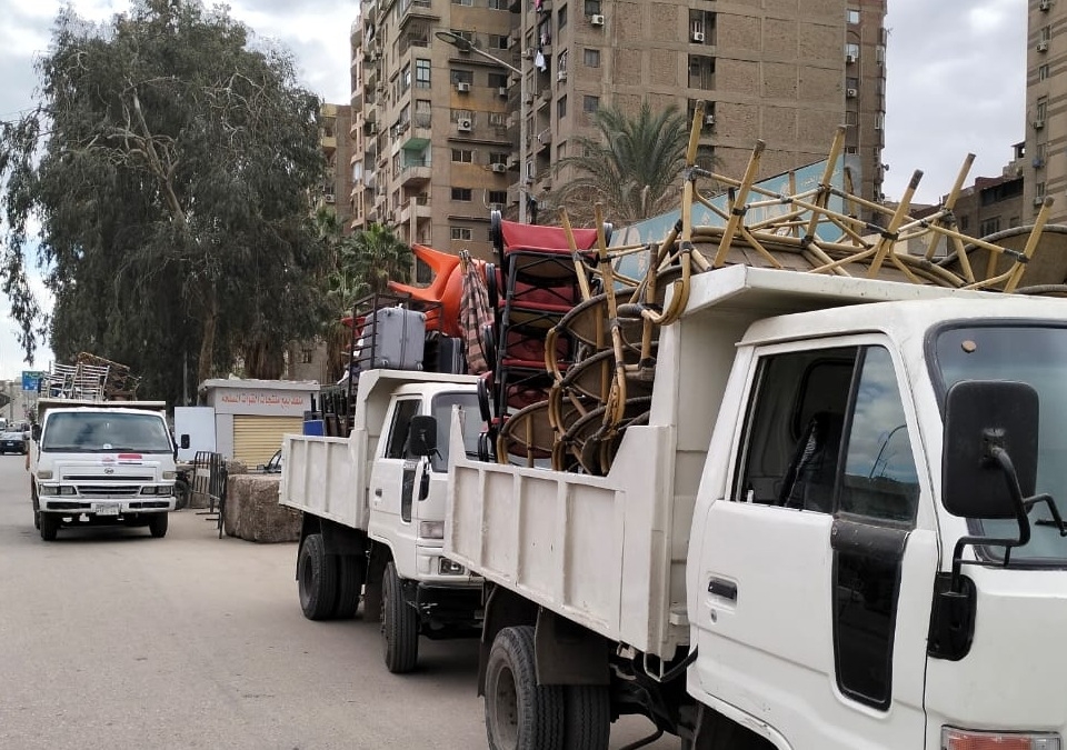 رفع 1669 حالة إشغال بحملات في أحياء بالإسكندرية