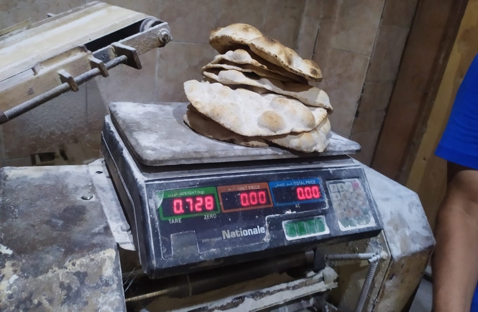محاضر لأفران تنتج خبزًا ناقص الوزن في كفر الزيات بالغربية
