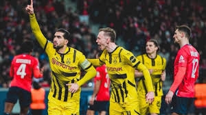 دورتموند يهزم ليل بثنائية ويواجه برشلونة بدور الثمانية لأبطال أوروبا