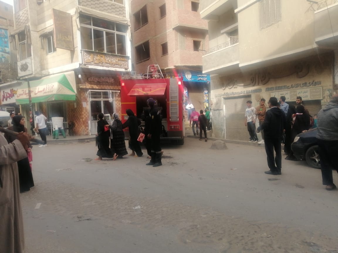 إصابة اثنين في حريق منزل بالفيوم