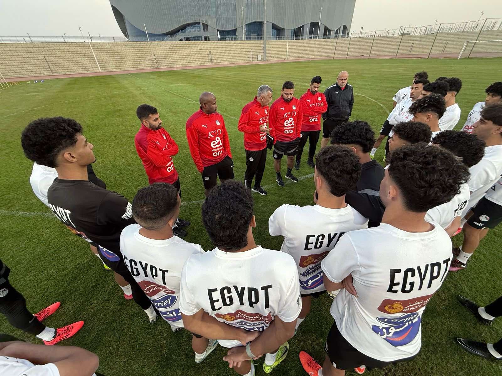 منتخب الشباب يرفع وتيرة استعداداته بمعسكر العاصمة استعدادًا لمواجهة جنوب أفريقيا
