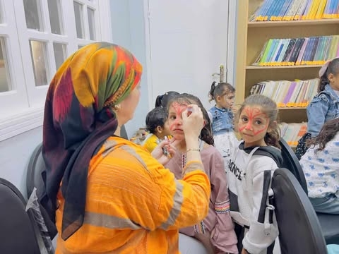بهجة وتفاعل في ورش الأطفال ببيت ثقافة قاطية ضمن ملتقى فنون البادية