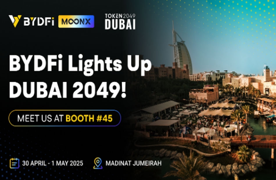 BYDFi تصبح الراعي الرسمي لمؤتمر TOKEN2049 دبي