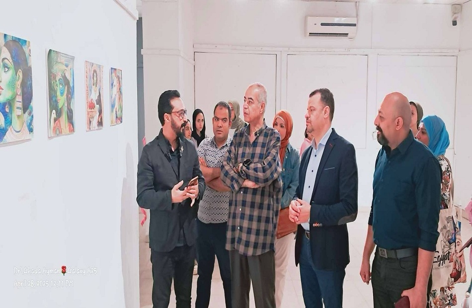 افتتاح معرض الطاووس بكلية الفنون الجميلة بجامعة الأقصر