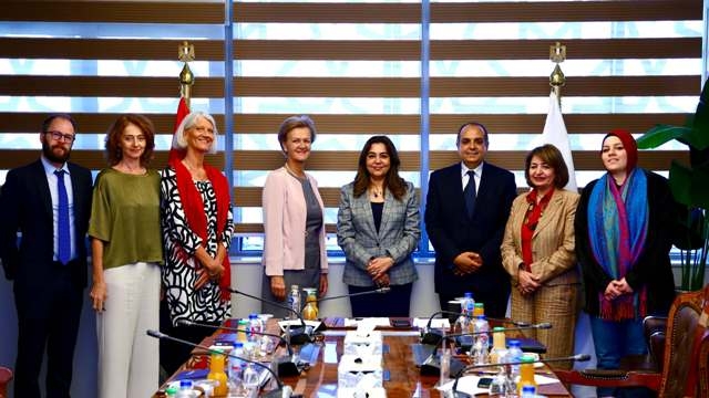 وزيرة التنمية المحلية تبحث مع سفيرة الاتحاد الأوروبي بالقاهرة مجالات التعاون المشترك