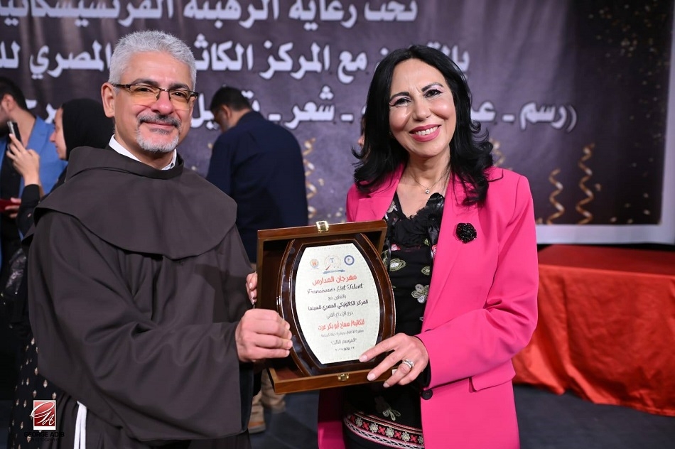 سماح أبوبكر عزت: تكريمي بالمركز الكاثوليكي يوم من أغلى أيام حياتي