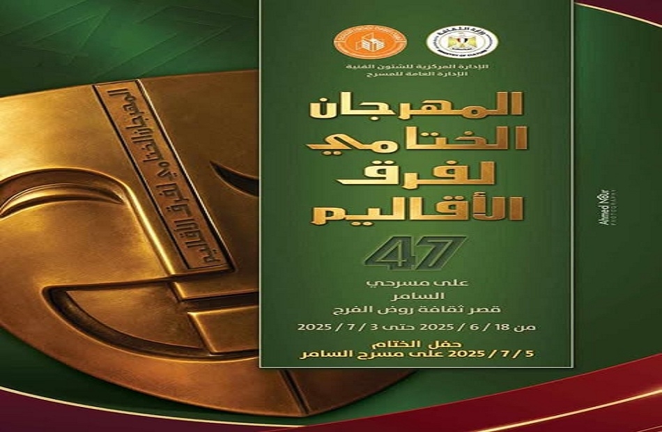 الفرقة القومية تقدم عرض «سترة» بالمهرجان الختامي لفرق الأقاليم المسرحية