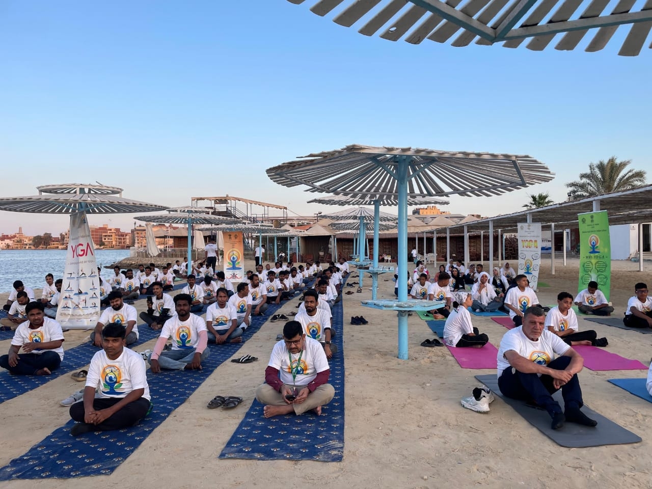 الاحتفال باليوم العالمي لليوجا في الإسماعيلية