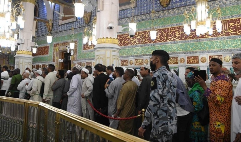 شئون الحرمين: 1.9 مليون مصلٍ بالروضة الشريفة خلال موسم الحج