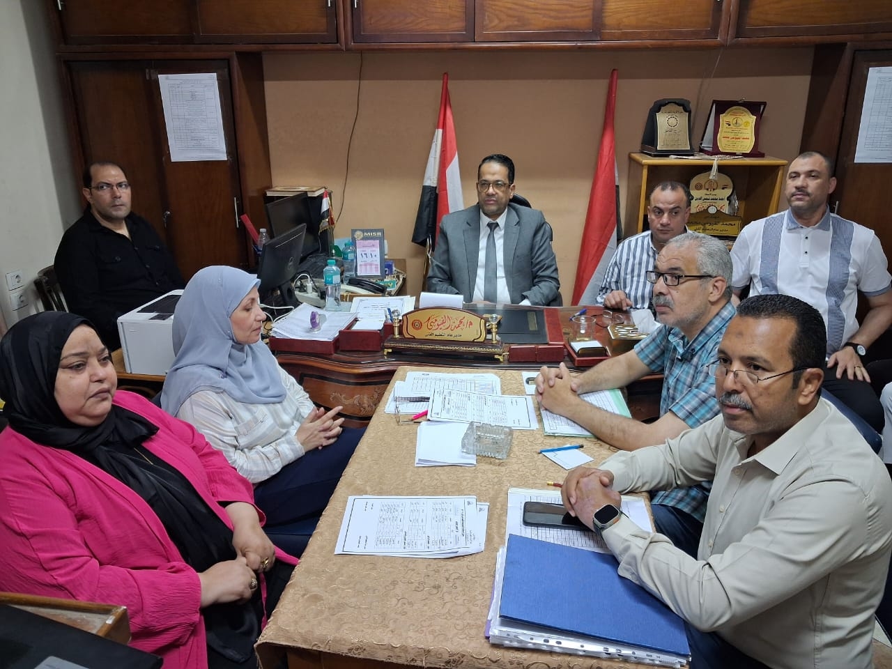 وكيل التعليم بالغربية يتابع امتحانات الدور الثاني للدبلومات