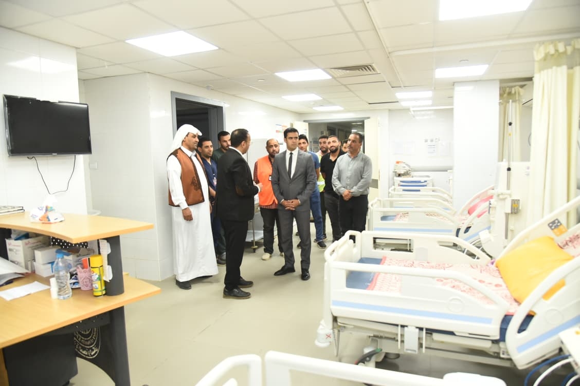 نائب محافظ مطروح يتفقد مستشفى النجيلة للاطمئنان على مستوى الخدمات الطبية