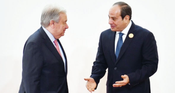 جوتيريش يرحب بجهود إعادة الإعمار