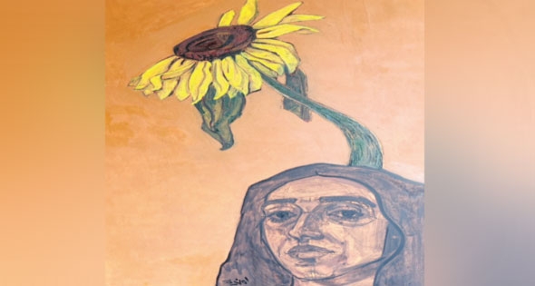 تجسيد الأمل والألم فى لوحات أمنية سيد