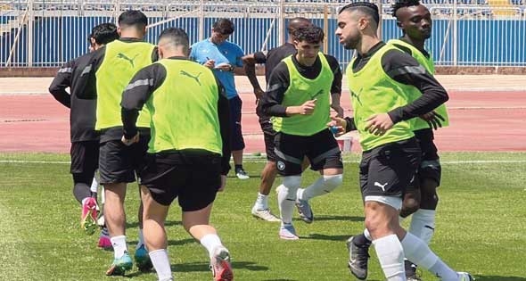 بيراميدز يؤدى مرانه الأول فى بريتوريا استعدادًا لمواجهة صن داونز