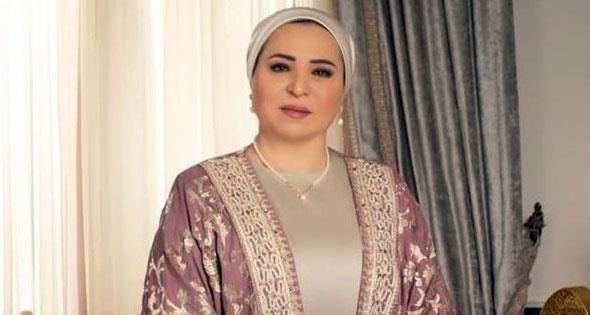 قرينة الرئيس توجه «الهلال الأحمر»  بتقديم الدعم لأهالى ضحايا حادث المنوفية