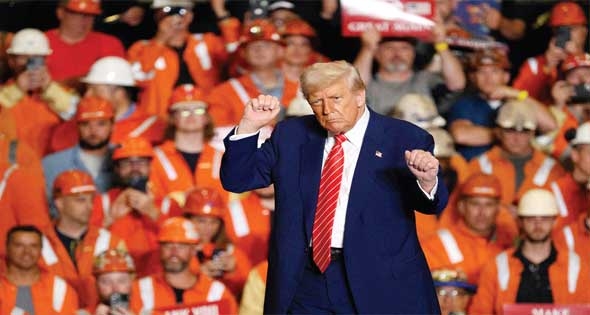 تحذيرات من استعدادات صينية لتغيير ميزان القوى..
الرئيس الأمريكى يعلن مضاعفة الرسوم الجمركية على واردات الصلب