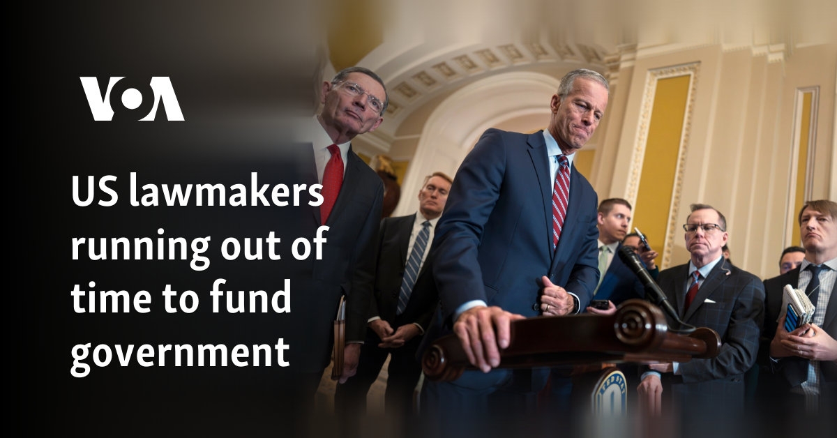 US lawmakers running out of time to fund government
