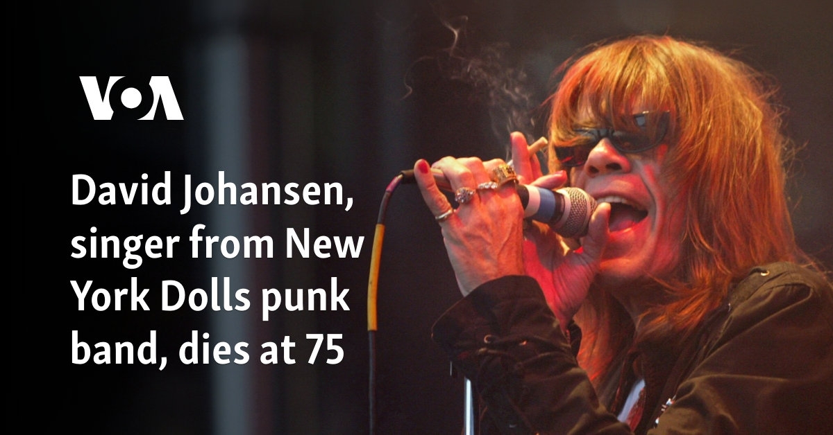 David Johansen, singer from New York Dolls punk band, dies at 75