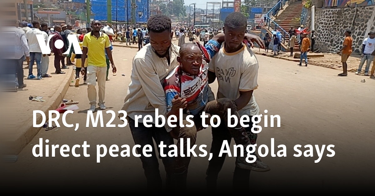 DRC, M23 rebels to begin direct peace talks, Angola says