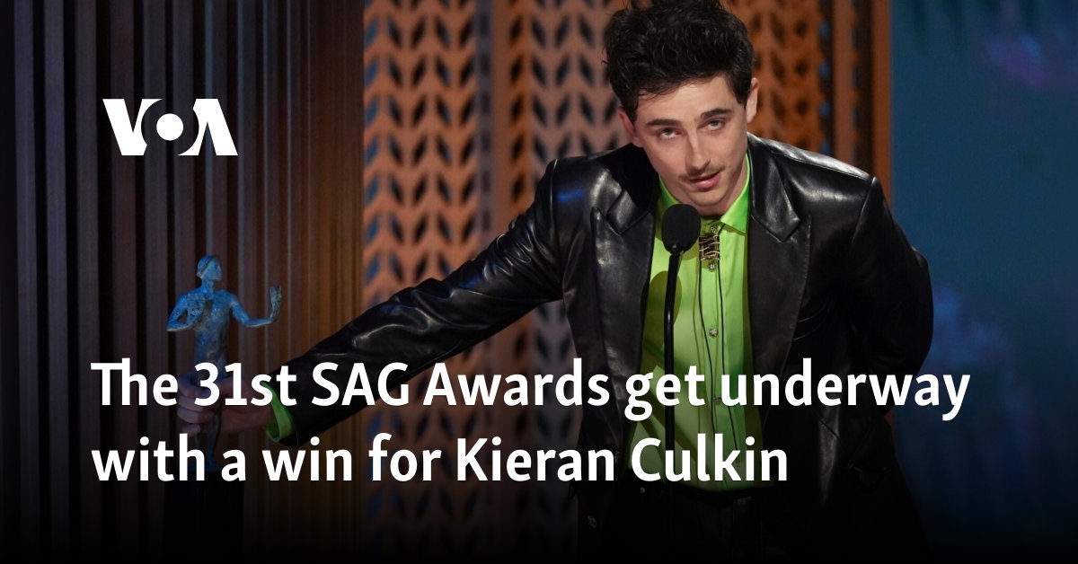 The 31st SAG Awards get underway with a win for Kieran Culkin