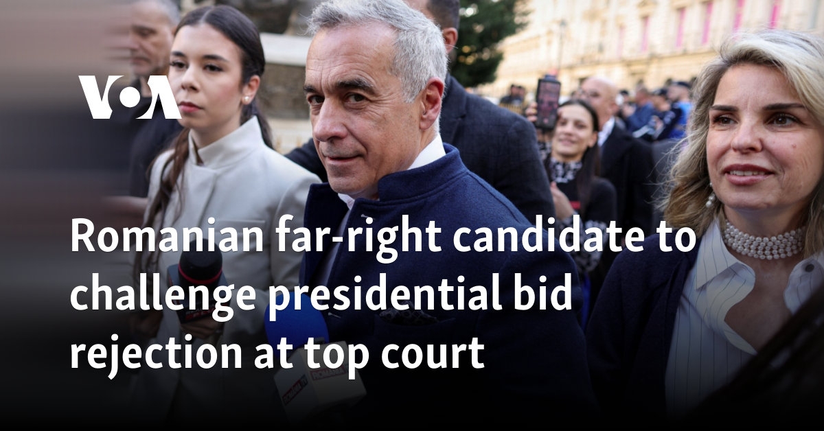 Romanian far-right candidate to challenge presidential bid rejection at top court