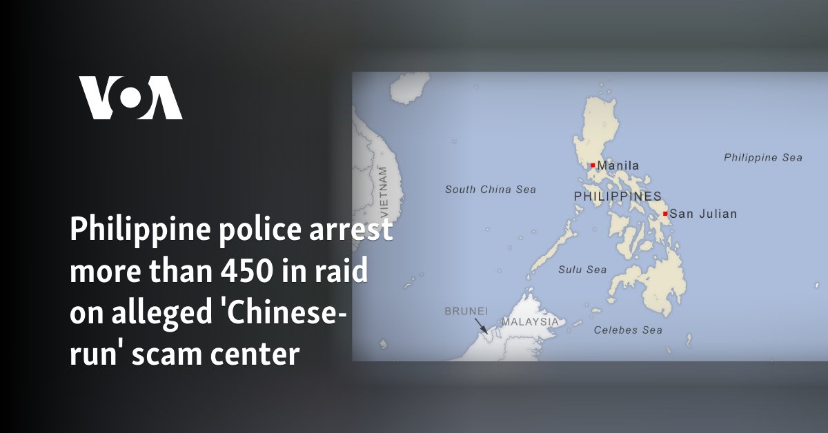 Philippine police arrest more than 450 in raid on alleged 'Chinese-run' scam center